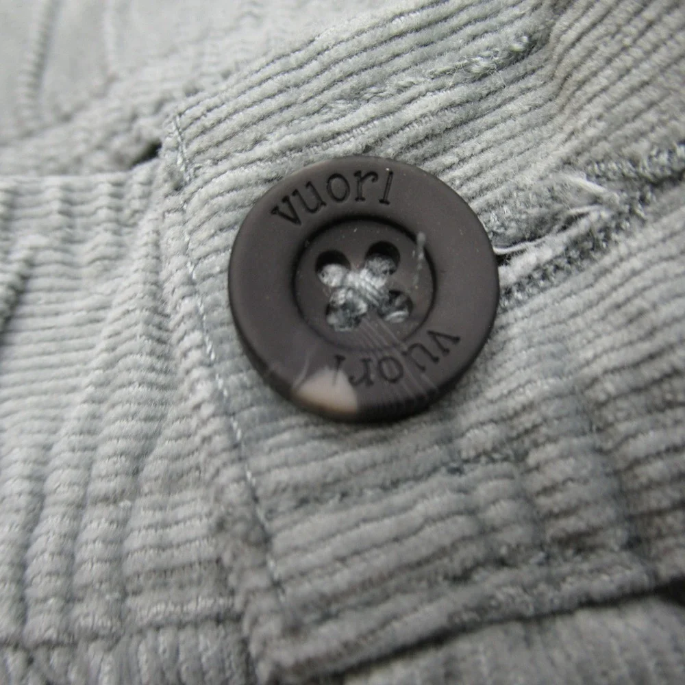Vuori Optimist Pant‎ Mens 31x29 Gray Corduroy Drawstring Travel Flex Casual Soft